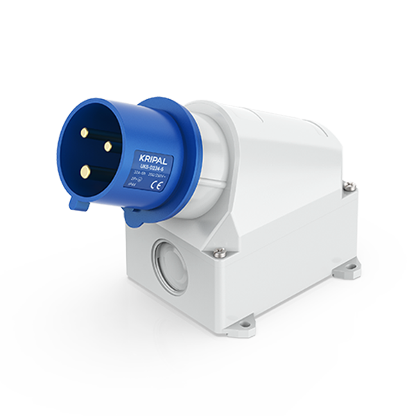 Surface Mounted Plug IP67 Waterproof Industrial Power Outlet for Energy Storage Systems in Petrochemical & Mining Applications Kripal