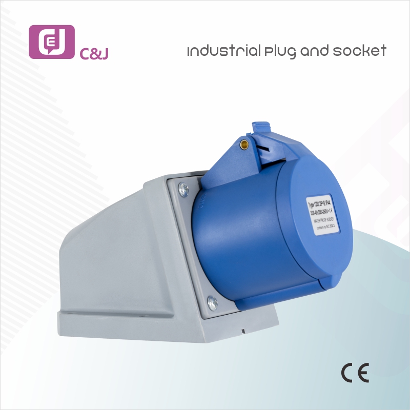 IP44 Portable Safety Male and Female Waterproof Industrial Plug and Socket 16A-125A 110V-415V Heavy Duty Dustproof Power Connectors for Outdoor Indoor Industrial Mining Petrochemical Construction Applications