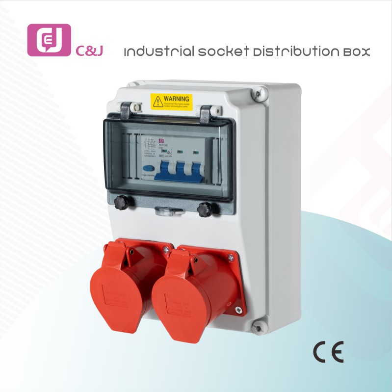 Factory Price IP67 Waterproof and Dustproof Industrial Socket Distribution Box for Outdoor Construction and Automation Equipment