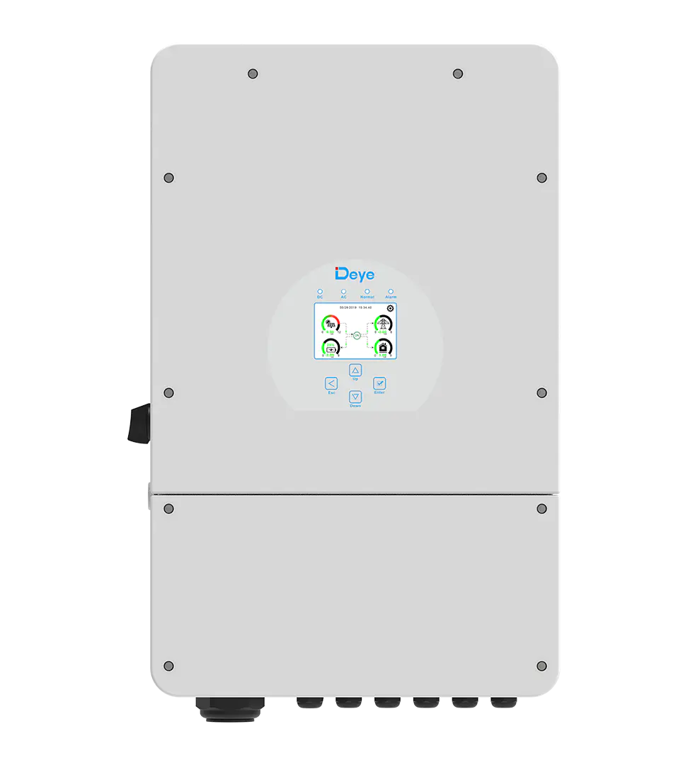 Single Phase Hybrid Inverter 7.6-12kW 2 MPPT Low Voltage Battery Compatible for Residential and Commercial Solar Energy Storage Systems