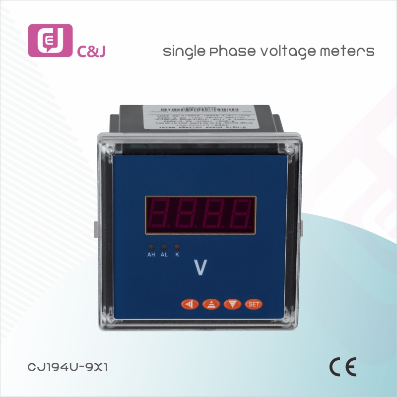 CJ194U-9X1 AC Measuring Voltage Power Grid Energy Meter Single Phase Voltage Meter Programmable With LED Display For Power Grid Automation Systems