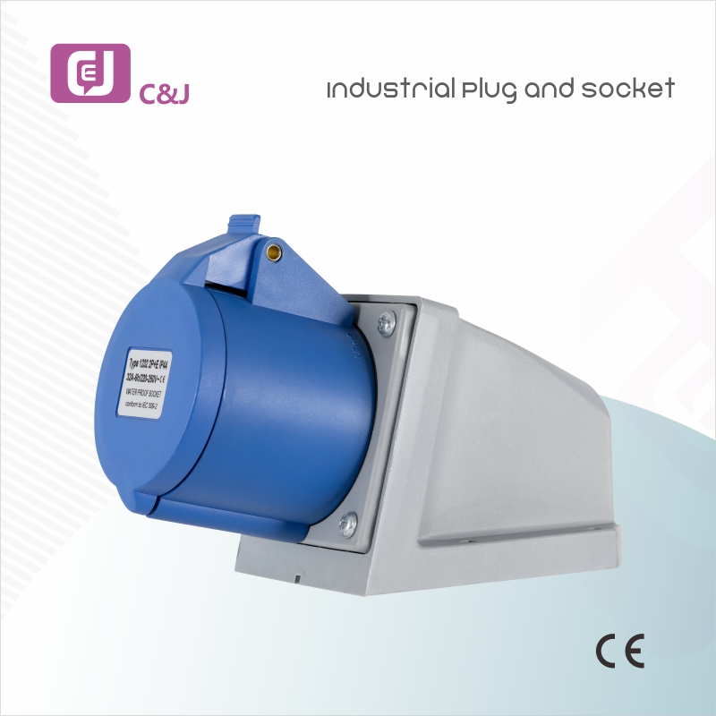 IP44 Portable Safety Male and Female Waterproof Industrial Plug and Socket 16A-125A 110V-415V Heavy Duty Dustproof Power Connectors for Outdoor Indoor Industrial Mining Petrochemical Construction Applications