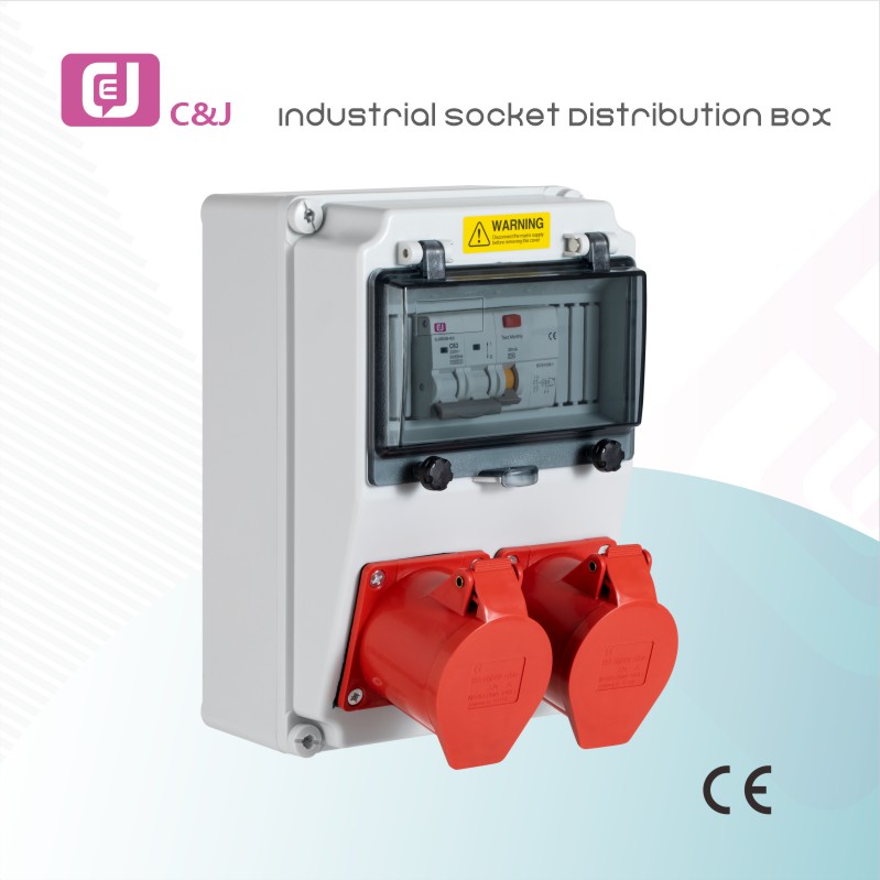 Factory Price IP67 Waterproof and Dustproof Industrial Socket Distribution Box for Outdoor Construction and Automation Equipment