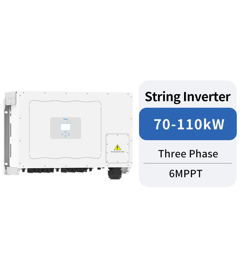 Three Phase Solar Inverter 70-110kW 6 MPPT for Commercial and Utility-Scale PV Systems Deye