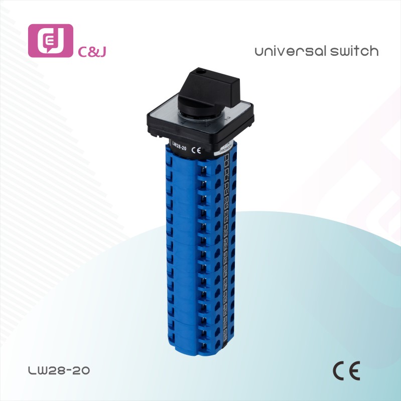 LW28-20 Series Universal Conversion Switch Three Gears Dual Power Supply Switching for Electrical Circuit Control in Renewable Energy Systems