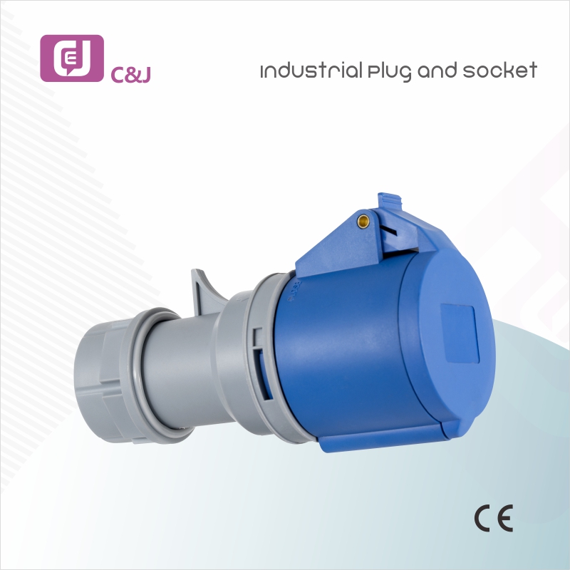 IP44 Portable Safety Male and Female Waterproof Industrial Plug and Socket 16A-125A 110V-415V Heavy Duty Dustproof Power Connectors for Outdoor Indoor Industrial Mining Petrochemical Construction Applications
