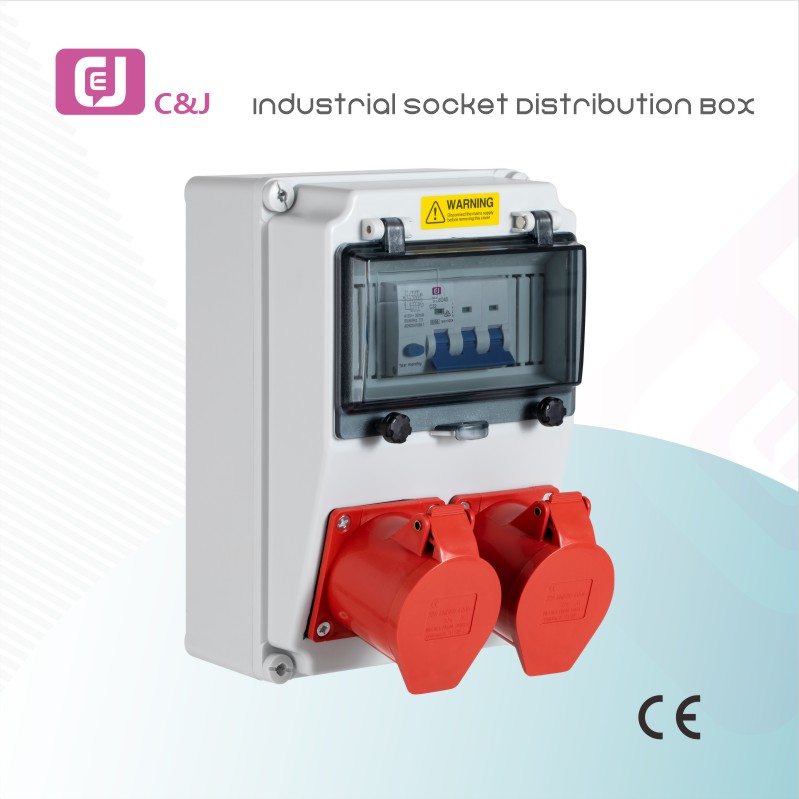 Factory Price IP67 Waterproof and Dustproof Industrial Socket Distribution Box for Outdoor Construction and Automation Equipment