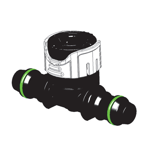 YA11 10.0-ID8 Straight Tee for ID8 Nylon Tube Pneumatic Fittings for Battery & Energy Storage Systems