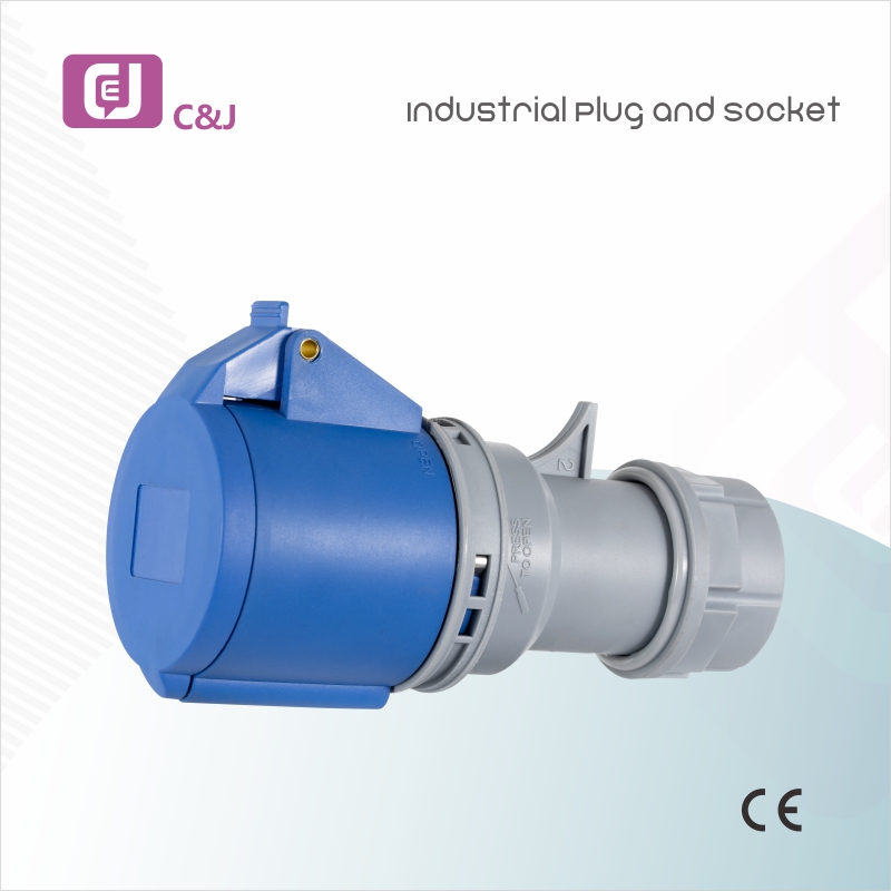 IP44 Portable Safety Male and Female Waterproof Industrial Plug and Socket 16A-125A 110V-415V Heavy Duty Dustproof Power Connectors for Outdoor Indoor Industrial Mining Petrochemical Construction Applications