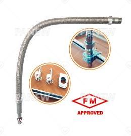 Sprinkler Hose High Pressure Resistance FM Certified Stainless Steel Braided DN25 PANEW