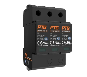 PV Storage D.C. T2 SPD Full Voltage Range Anti-Vibration Pluggable Surge Protection Device for Solar Photovoltaic Systems