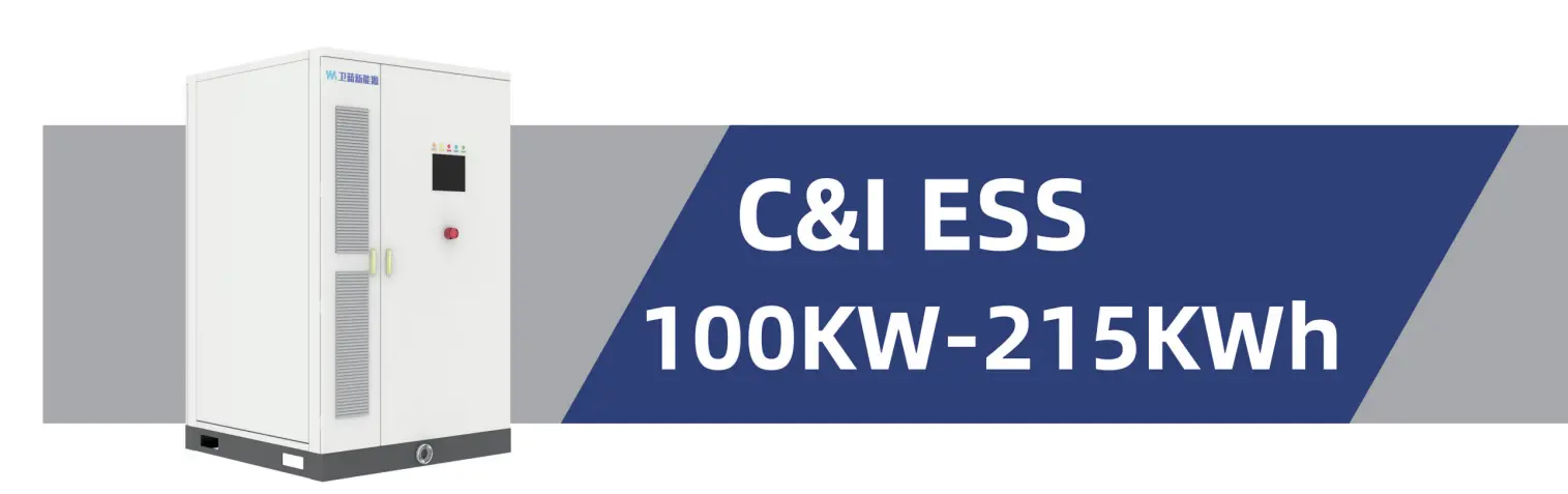 C&I ESS 100KW-215KWh System Energy Range 100KW-215KWh Capacity 215KWh for Commercial and Industrial Energy Storage