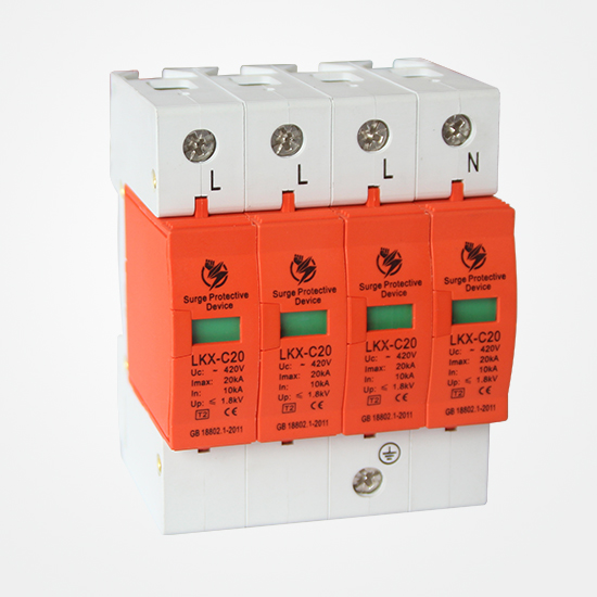 LKX-C20/4P Power Surge Protector Industrial Grade Overvoltage Protection for Renewable Energy Systems