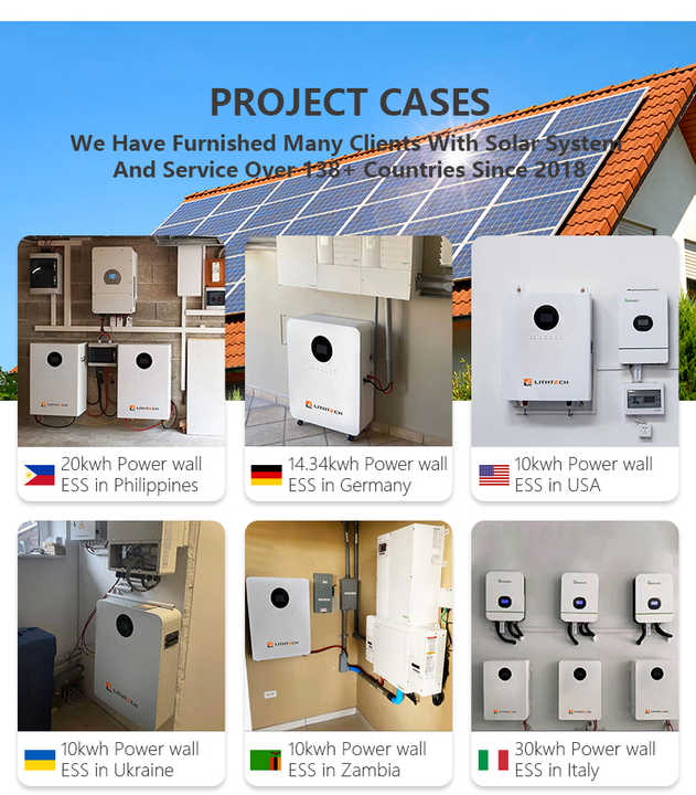 10kW Solar Energy Storage System 51.2V 100Ah-300Ah Wall Mounted Powerwall for Home Solar Battery Backup Lithtech