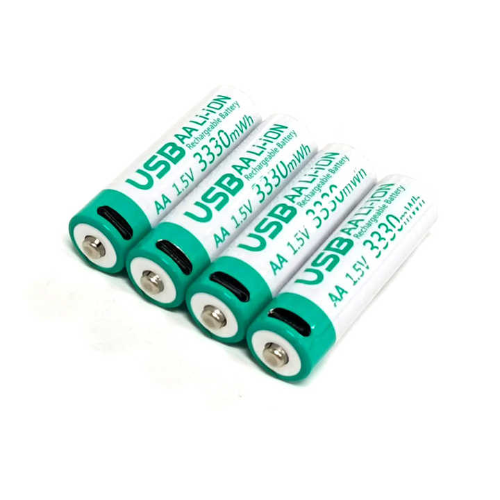 Rechargeable 1.5V AA Lithium Battery 8pcs Set with Charger for Consumer Electronics Power Tools Solar Energy Storage KXD