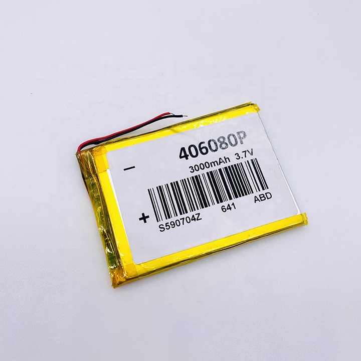 Rechargeable 1000mAh Lithium Polymer 406080 3.7V 3000mAh Lipo Battery 500 Times Power Circuit Pouch Lithium Ion 1000mAh PCB High-Capacity Energy Storage for Consumer Electronics and Power Tools KXD