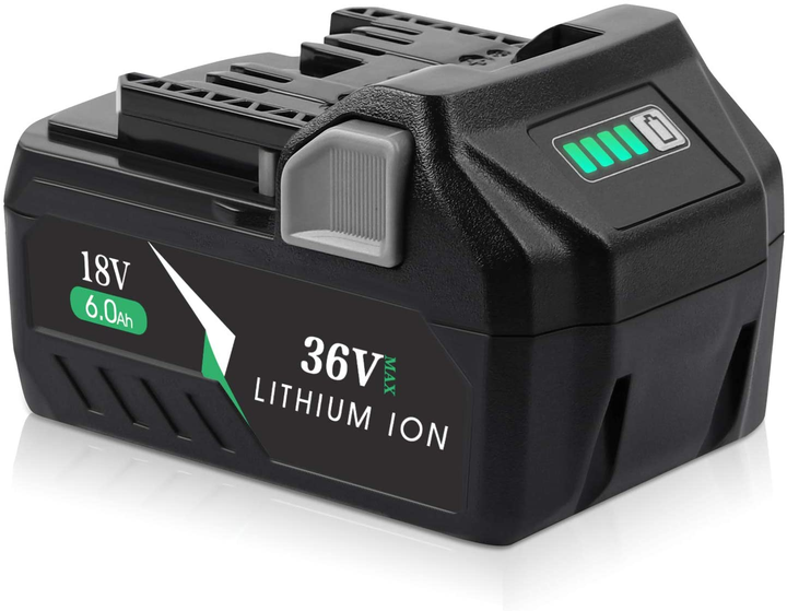 Power Tool Battery 36V/18V 3.0Ah-6.0Ah High-Capacity Rechargeable Li-ion for Power Tools, Home Appliances, Golf Carts ForHitachis