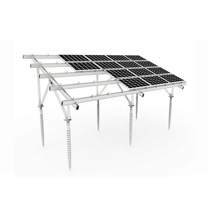 Ground Solar Panel Mounting System Wholesale Manufacturers Bracket Structure for Open Field with 0-45 Deg Adjustable Tilt Angle Solar First