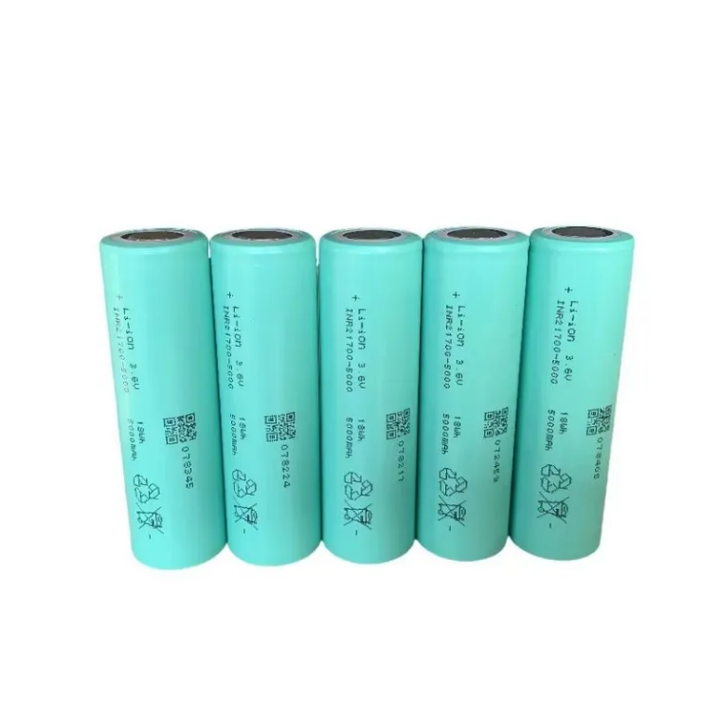 Rechargeable Lithium Li Ion 21700 INR21700 21700-50PL 3.6V 5000mAh 25C 36C 125A 180A Battery Cell for Power Tools Electric Vehicles Solar Energy Storage KXD