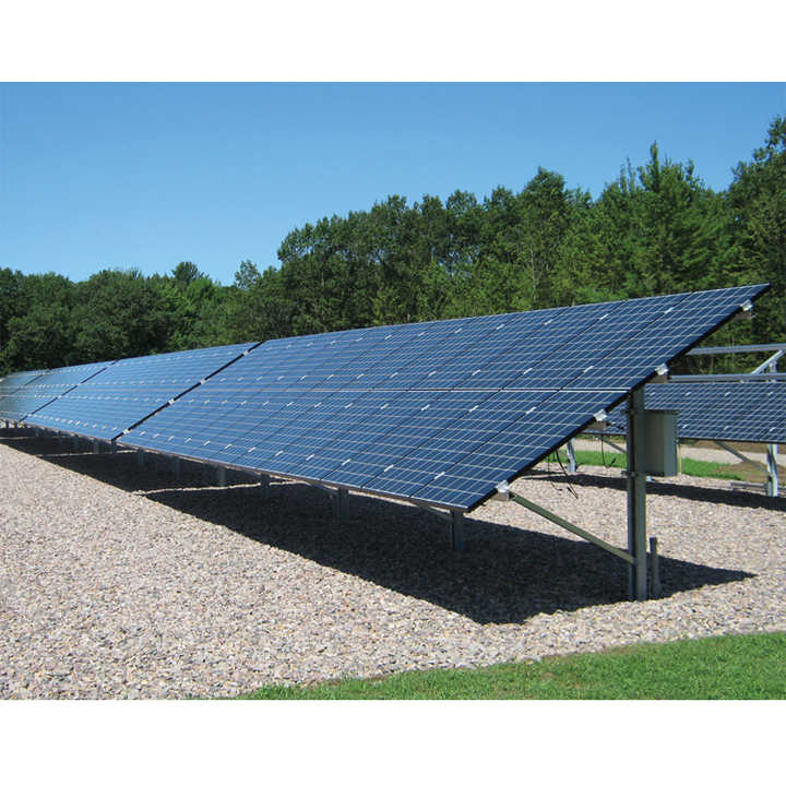 Aluminium Photovoltaic Mounting Bracket Ground Mount Solar Racking Systems Quick Installation for Open Field 0-45Deg Tilt Angle Solar First