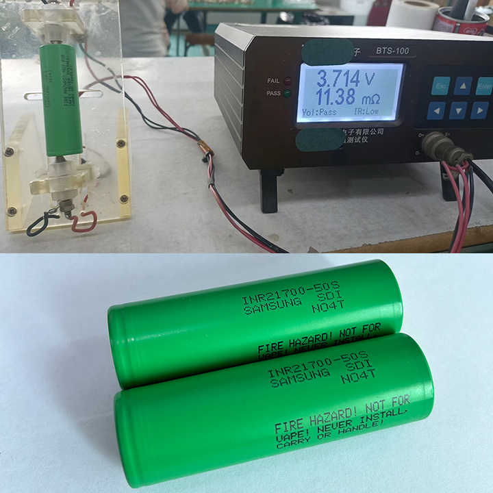 Rechargeable Lithium Ion Samsung 21700 Battery 5000mAh 21700 50S 5C 10C 45A High-Capacity Power Battery for Electric Vehicles and Energy Storage Systems KXD