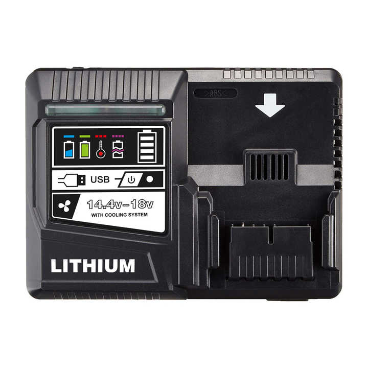 Battery Charger 14.4V-18V Wireless Fast Charging for Hitachi Lithium-ion Battery Power Tools and Cordless Vacuum Cleaners