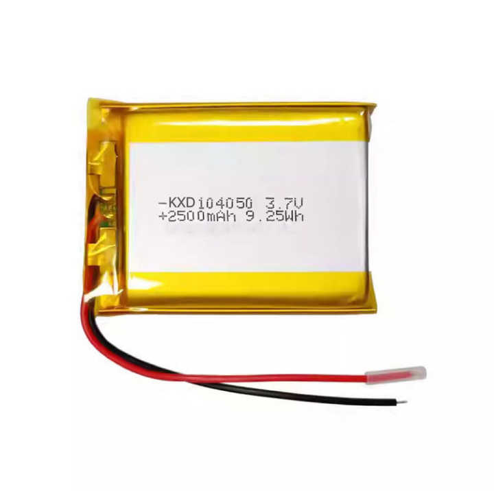 Rechargeable GPS Lithium-ion Polymer Battery 104050 2400mAh 2500mAh 3.7V LiPo 104050 for Power Tools Consumer Electronics KXD