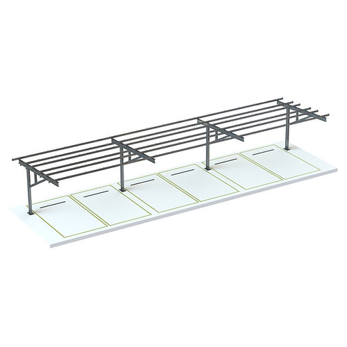 Solar Carport Mounting System Durable Corrosion-Resistant Hook-and-Rail Design for Metal Roof PV Installations FUYESEN