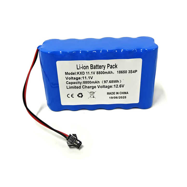 ICR18650-3S4P Li-ion Battery Pack 11.1V 8800mAh High-Capacity Rechargeable Battery for LED Lighting Stage Equipment KXD