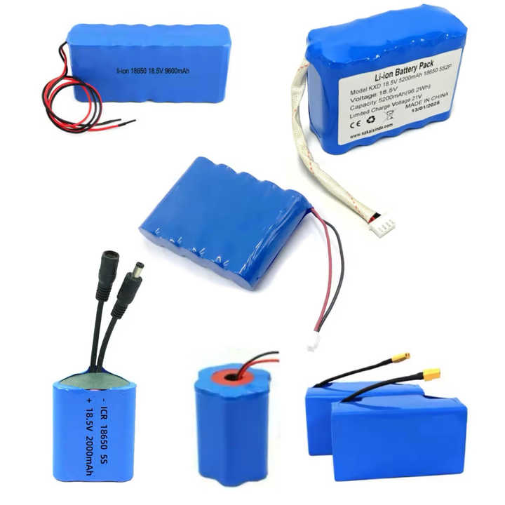 Rechargeable Li Ion 18.5v 1500mah 5000mah 5S6P 5S5P 5S3P 5S1P 5S2P 18650 18.5v Battery Pack 18.5v 2200mah Lithium Ion Battery High-Capacity Long Cycle Life for Power Tools Solar Energy Storage and Electric Vehicles KXD