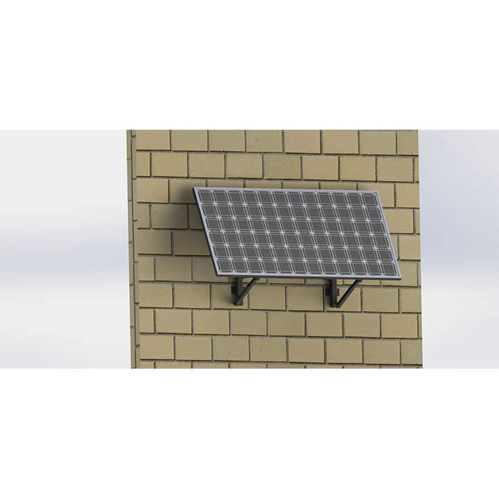 Solar Panel Mounting System Balcony Solar Mount for Home Use Quick Installation 60M/s Wind Load Resistance Silver Anodized Aluminum Alloy SF-BSM06