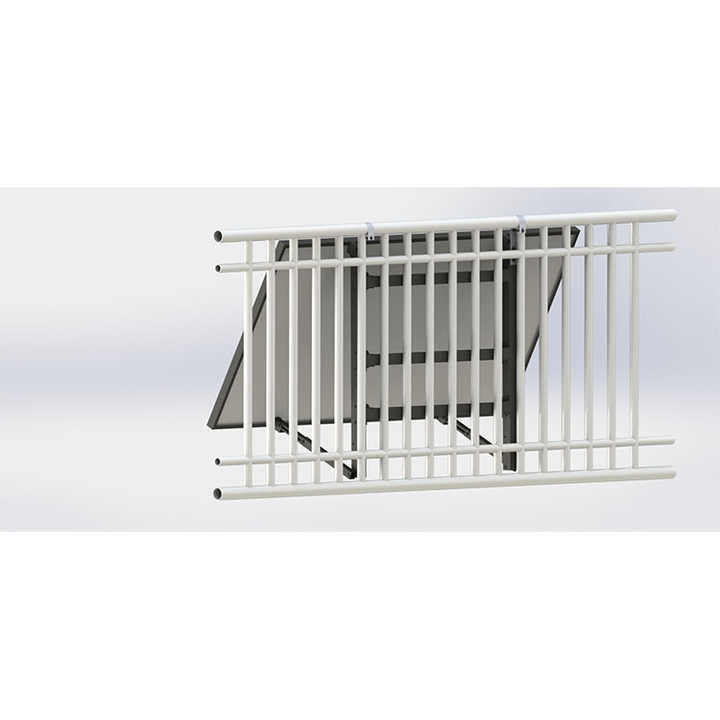 Solar Panel Mounting System Balcony Solar Mount for Home Use Quick Installation 60M/s Wind Load Resistance Silver Anodized Aluminum Alloy SF-BSM06
