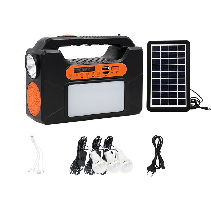Portable Outdoor Camping LED Light Kit Rechargeable Solar Energy System for Emergency Lighting and Green Power Solutions in Africa