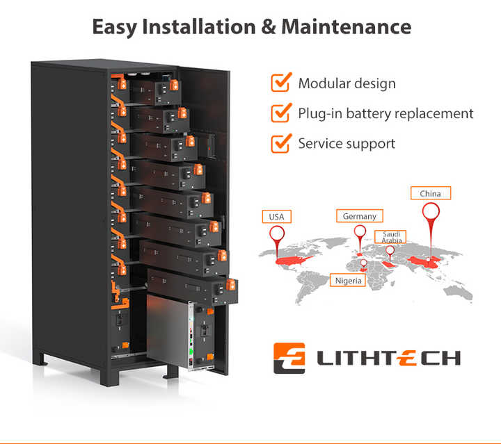 100KVA 120KVA 300KVA 400KVA Modular UPS Online Three Phase Uninterruptible Power Supply for Data Centers Medical Telecom Systems LITHTECH