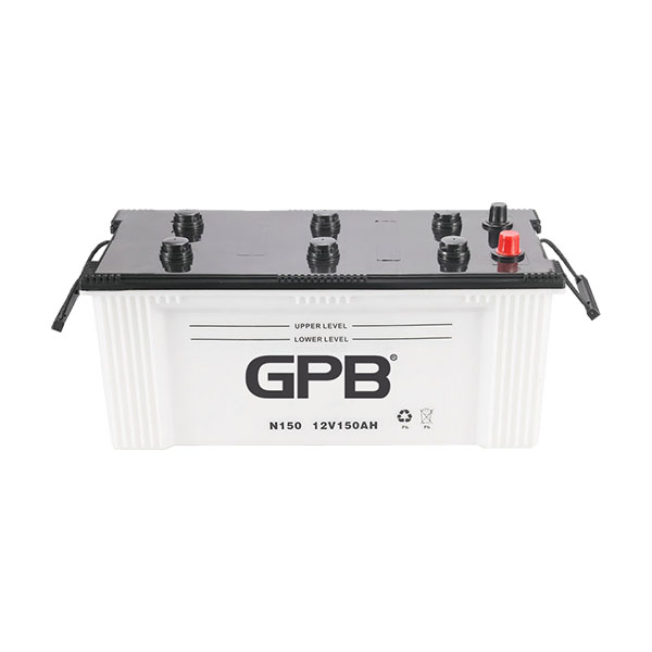 Dry Charged Battery High Capacity Long Life Vibration Resistant for Auto Truck 12V 55AH 75AH 120AH 150AH