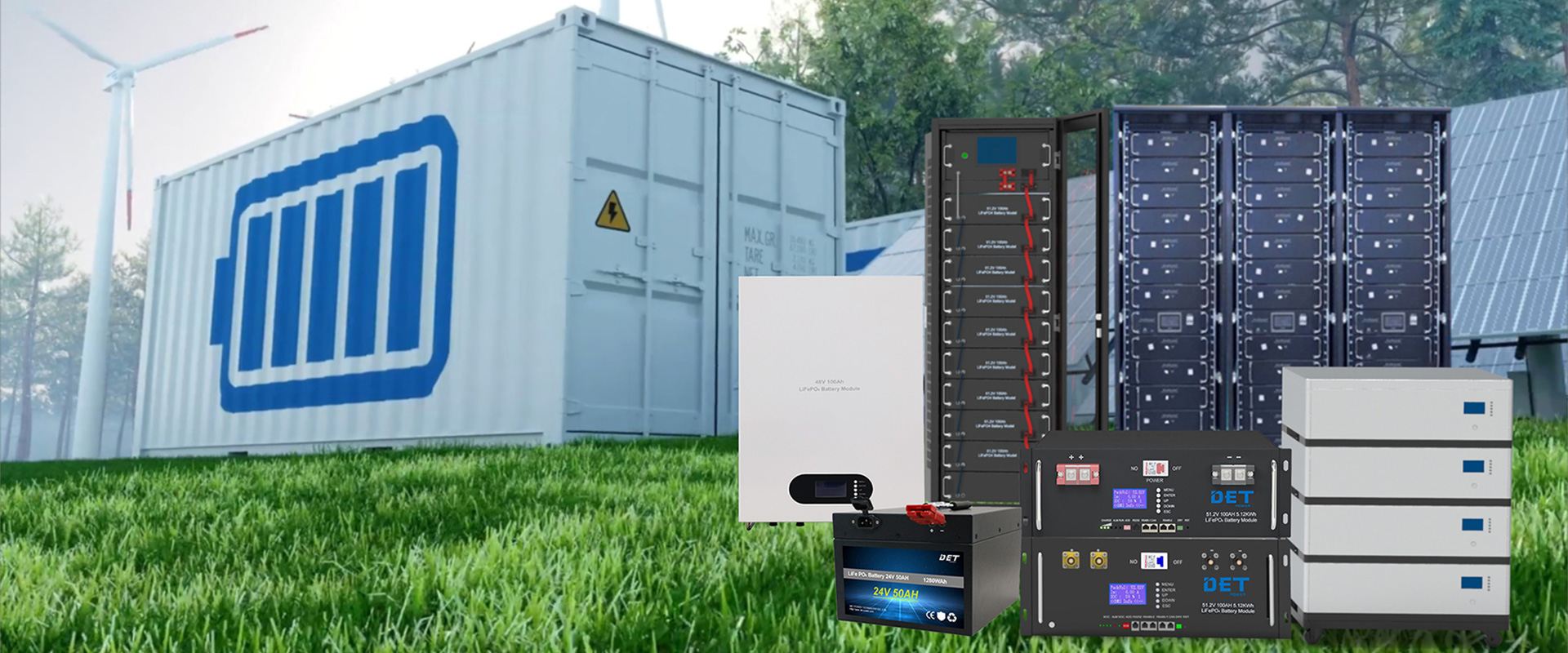 DT-EP4864 51.2V 100Ah Energy Storage Battery for Residential and Commercial Powerwall Systems DET-Power