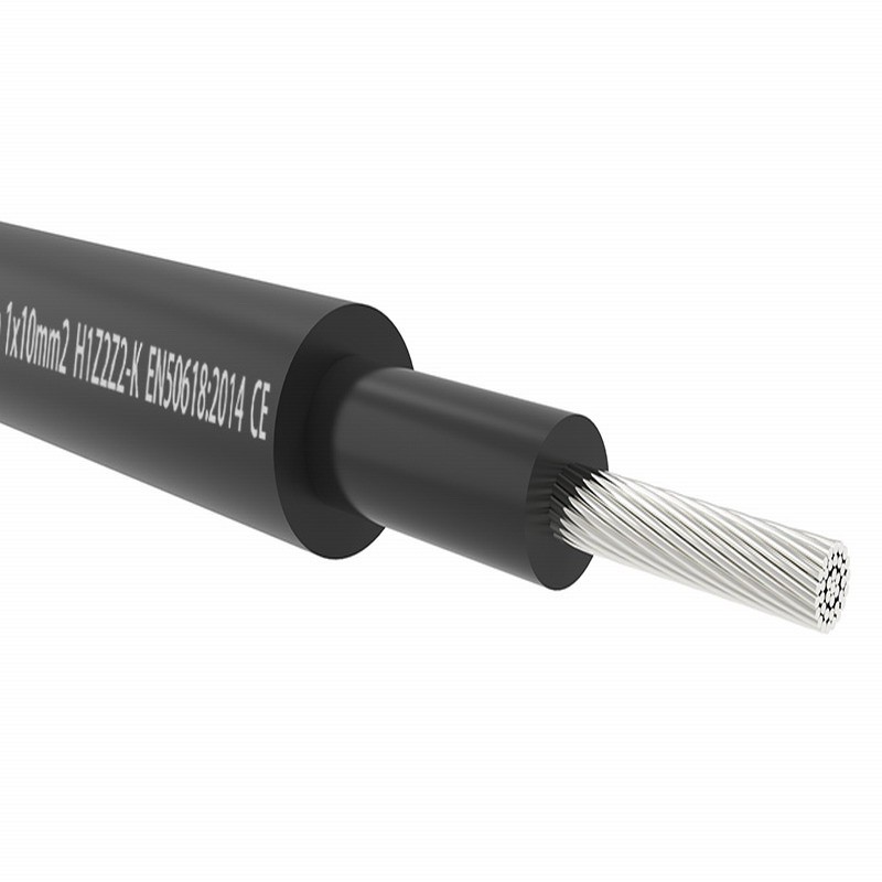 1x10.0mm2 Halogen-Free Flame-Retardant Cable for Solar PV Battery Systems Flagsun