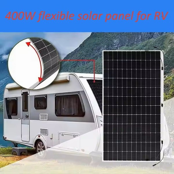FSSM400-01G12 High-Efficiency N-Type TOPCon MBB Solar Cells Ultra-Light Glass-Free Modules for RV Boat Marine Golf Cart