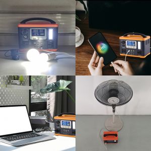 Portable Solar Generator 300W/500W Lightweight Off-Grid Power Supply for Home & Outdoor Use