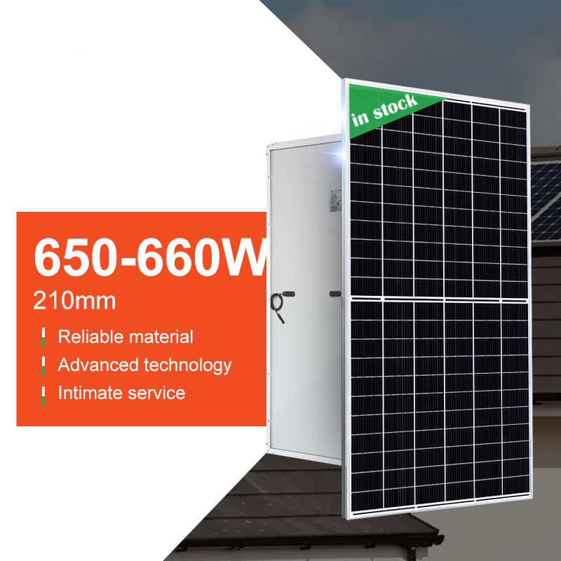 Marwell Mono Solar Panel 650w-660w High Efficiency IP68 Junction Box for Residential and Commercial PV Systems