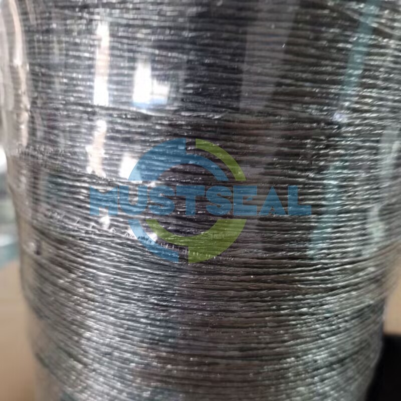 Expanded Graphite Yarn Reinforced with Fiber Materials for Braided Packing in Energy Storage Systems