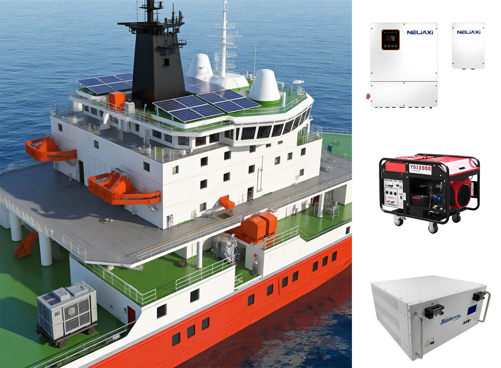 Marine PV-Diesel Generator-Energy Storage Hybrid System LiFePO? Battery 100kWh 200-800V Off-Grid Power Supply for Ships and Ocean Vessels