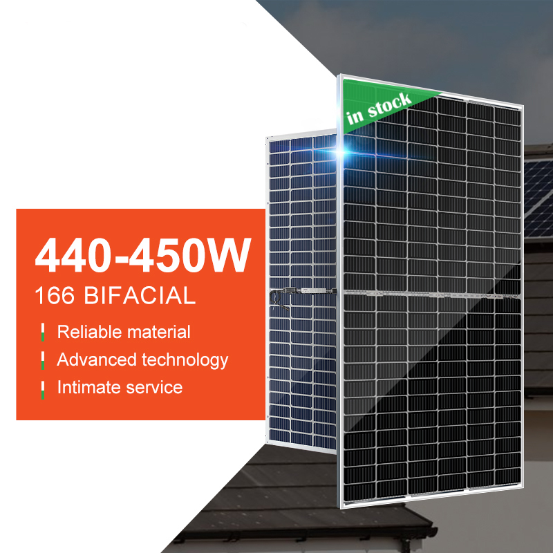 Marwell Mono Solar Panel 440w-450w High Efficiency IP68 Junction Box for 10kW-1GW Solar Power Projects