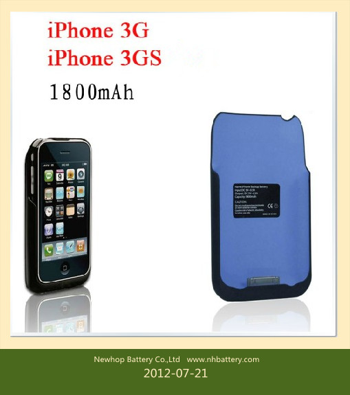 iPhone Battery Case External Backup Power Bank for iPhone 4 Portable Mobile Charger with High Capacity Battery Extension