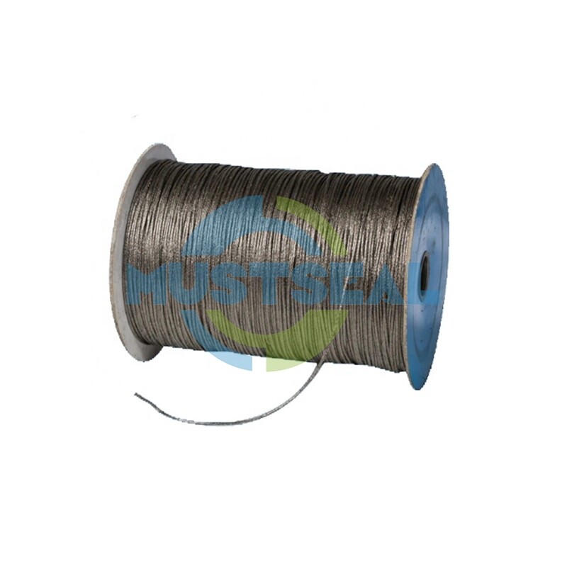 Expanded Graphite Yarn Reinforced with Fiber Materials for Braided Packing in Energy Storage Systems