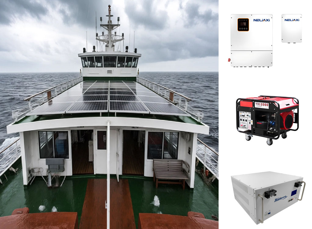 Marine PV-Diesel Generator-Energy Storage Hybrid System LiFePO? Battery 100kWh 200-800V Off-Grid Power Supply for Ships and Ocean Vessels