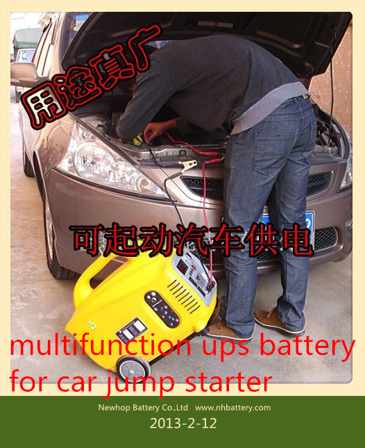 Portable Car Jump Starter 12V 100Ah High-Capacity Emergency Power Supply for Solar Panels UPS Systems