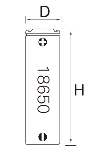 DLG INR 18650-3200mAh Rechargeable Battery Cell 3.67V 6.4A High Power for E-Bikes and Power Tools