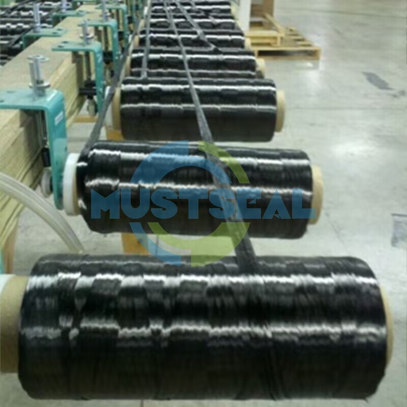 Carbonized Fiber Yarn PTFE Impregnated 6K/12K for Braided Carbon Fiber Packing in Energy Storage Applications