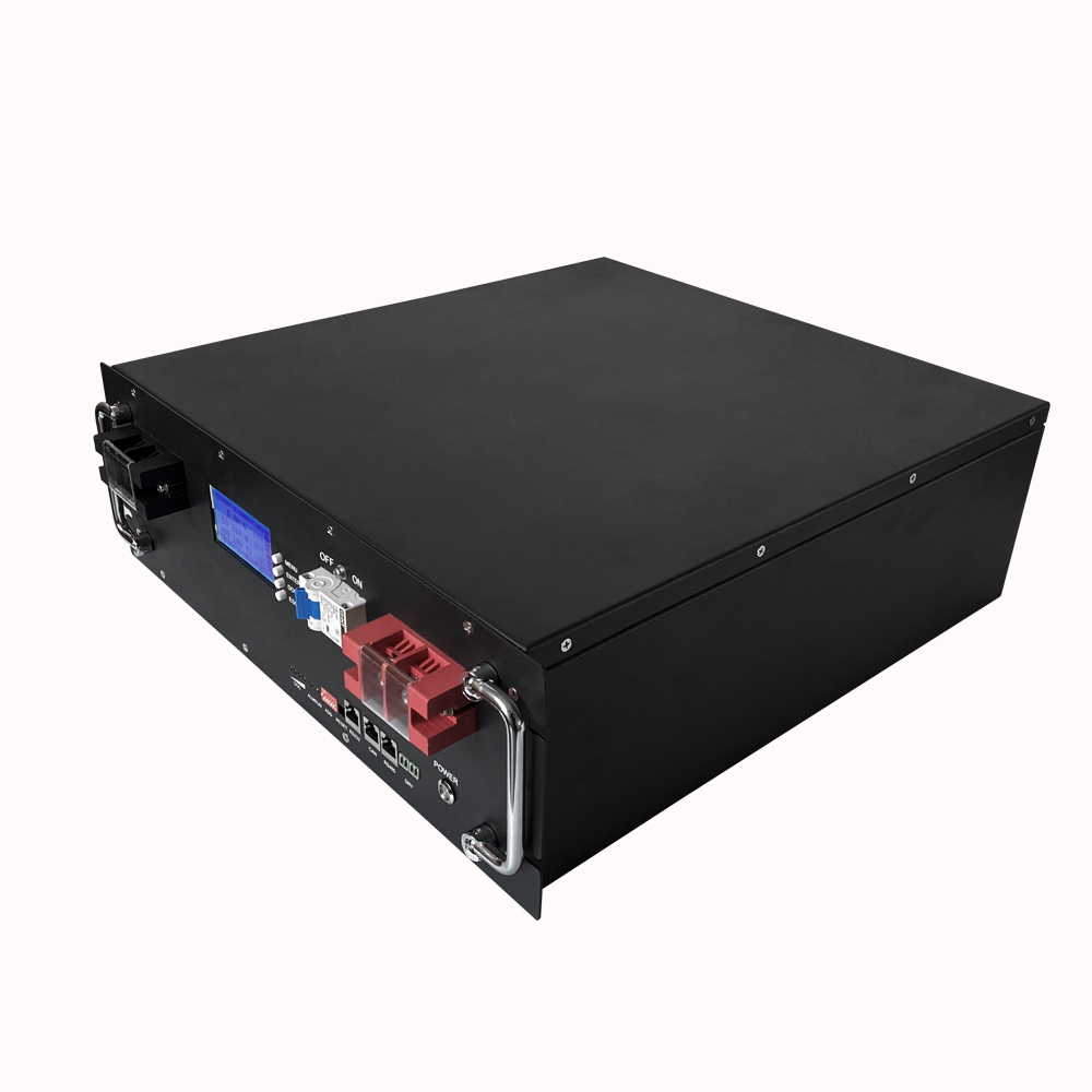 48V 100Ah Lithium Ion Battery Pack Stackable LiFePO4 Telecom Backup UPS Solar 3U 3.5U 4U CMX